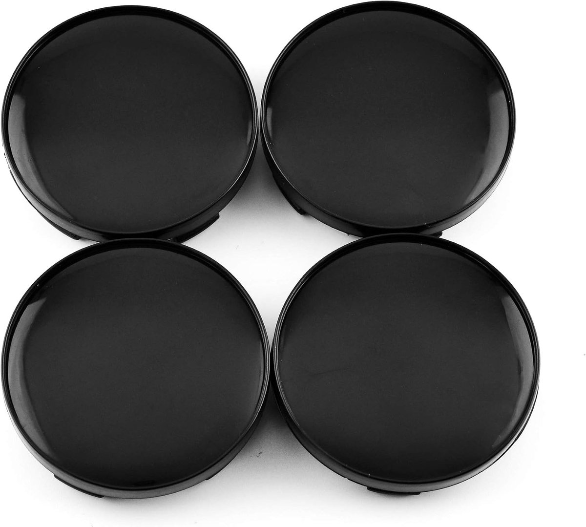 SnelShoppen - Pack van 4 Zwarte Hubcaps OD 58.5mm ID 53.8mm voor CR-V, Forester, Impreza, Legacy, Outback, Tribeca - Stijlvolle Wieldoppen voor Auto's