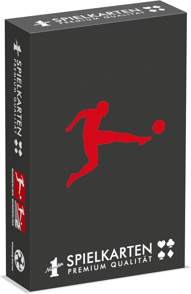 SnelShoppen - Bundesliga Speelkaarten - 54 Spelkaarten voor Voetbalfans - Inclusief 2 Jokers - Perfect voor Spellen zoals Mau Mau en Schoppen - Voor 2