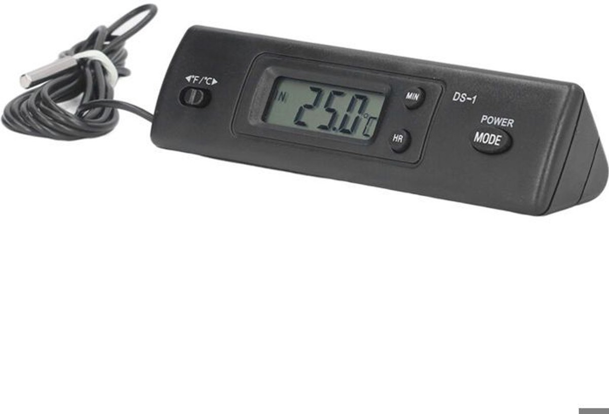 Digitale thermometer met waterdichte sonde, Geschikt voor auto's, aquariums en koelkasten.