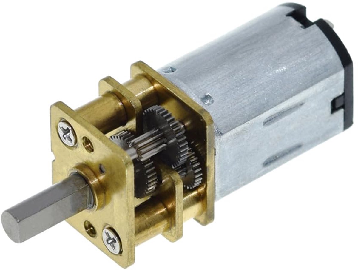 SnelShoppen - 2pcs N20 Gear Motor 3V/6V/12V 100RPM Mini DC Motor met Hoge Koppel en Meerdere Snelheden voor Robot, Smart Car, DIY Projecten