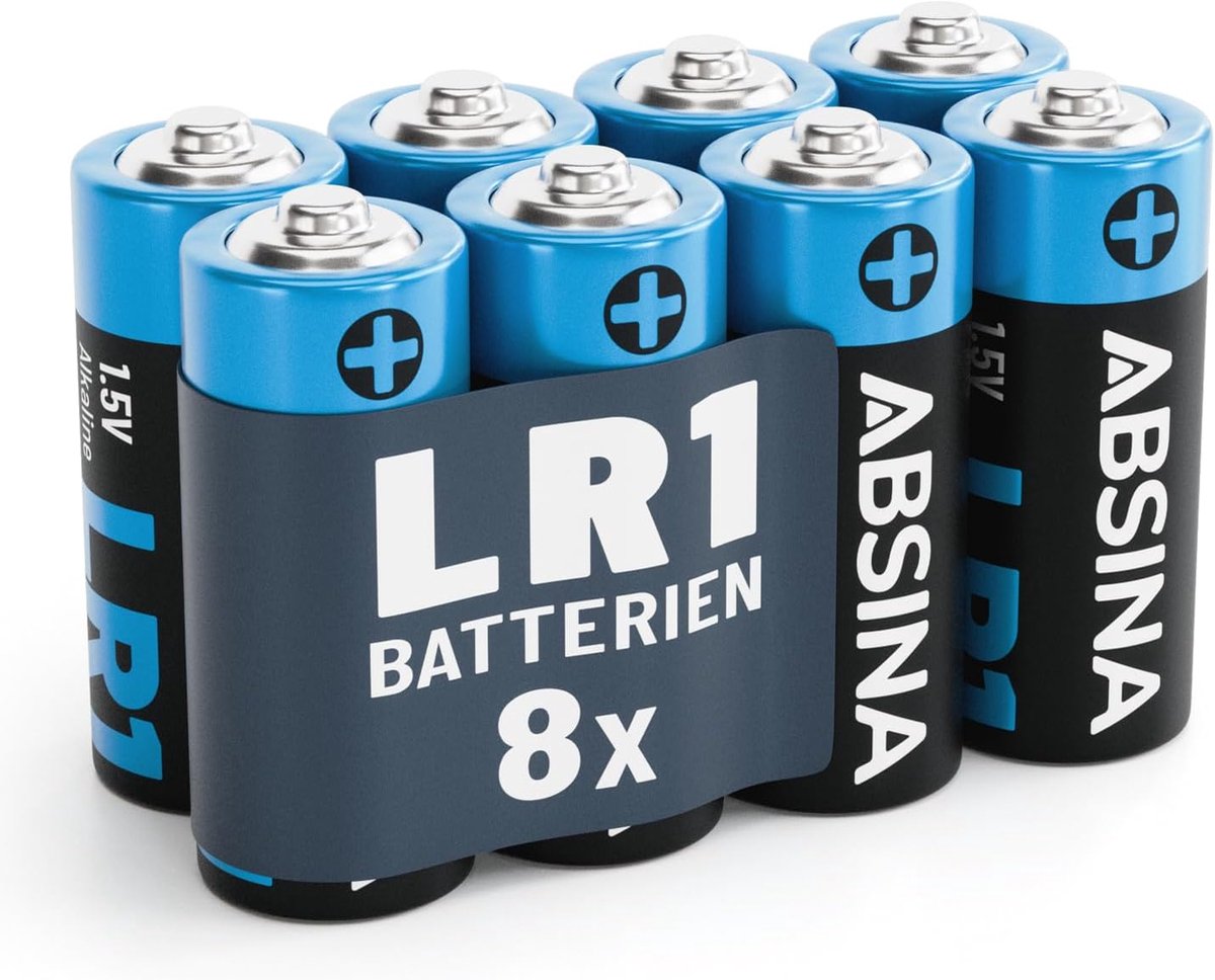 SnelShoppen - 8X LR1 N Lady Batterijen 1.5V Alkaline - Lekvrije Lange Levensduur - Geschikt voor Garage Deuropeners, Afstandsbedieningen, Flessen, Rek