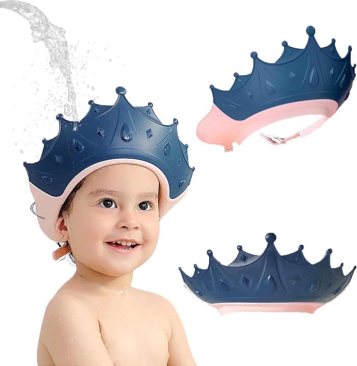 Verstelbare Baby Douchcap voor Kinderen, Bescherming tijdens Haarwassen, Oog- en Gezichtsbescherming, Kindvriendelijke Shampoo Shield, Makkelijk in Gebruik en Comfortabel