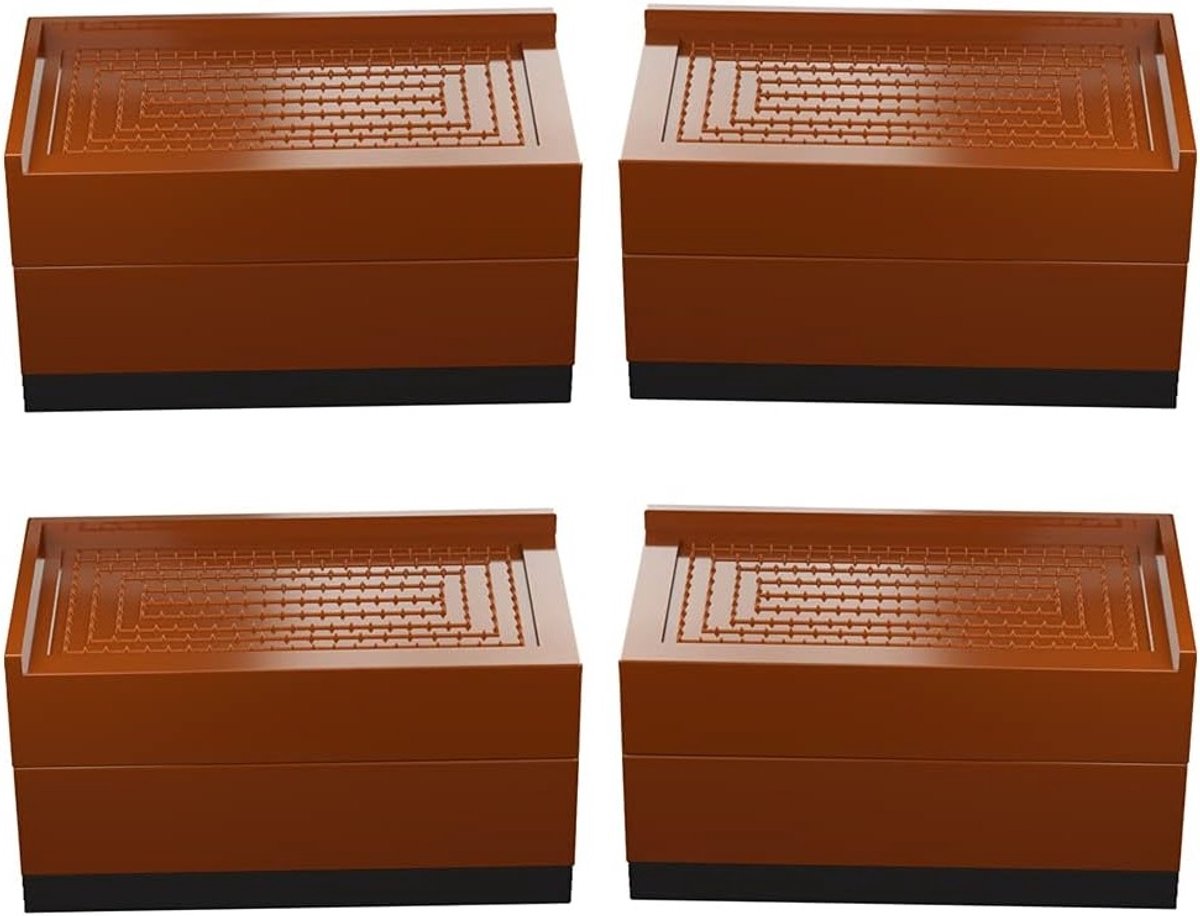 4 Stuks Meubelverhogers voor Bed en Meubels - Verhoog de Hoogte met 7,5 cm of 15 cm, Verst