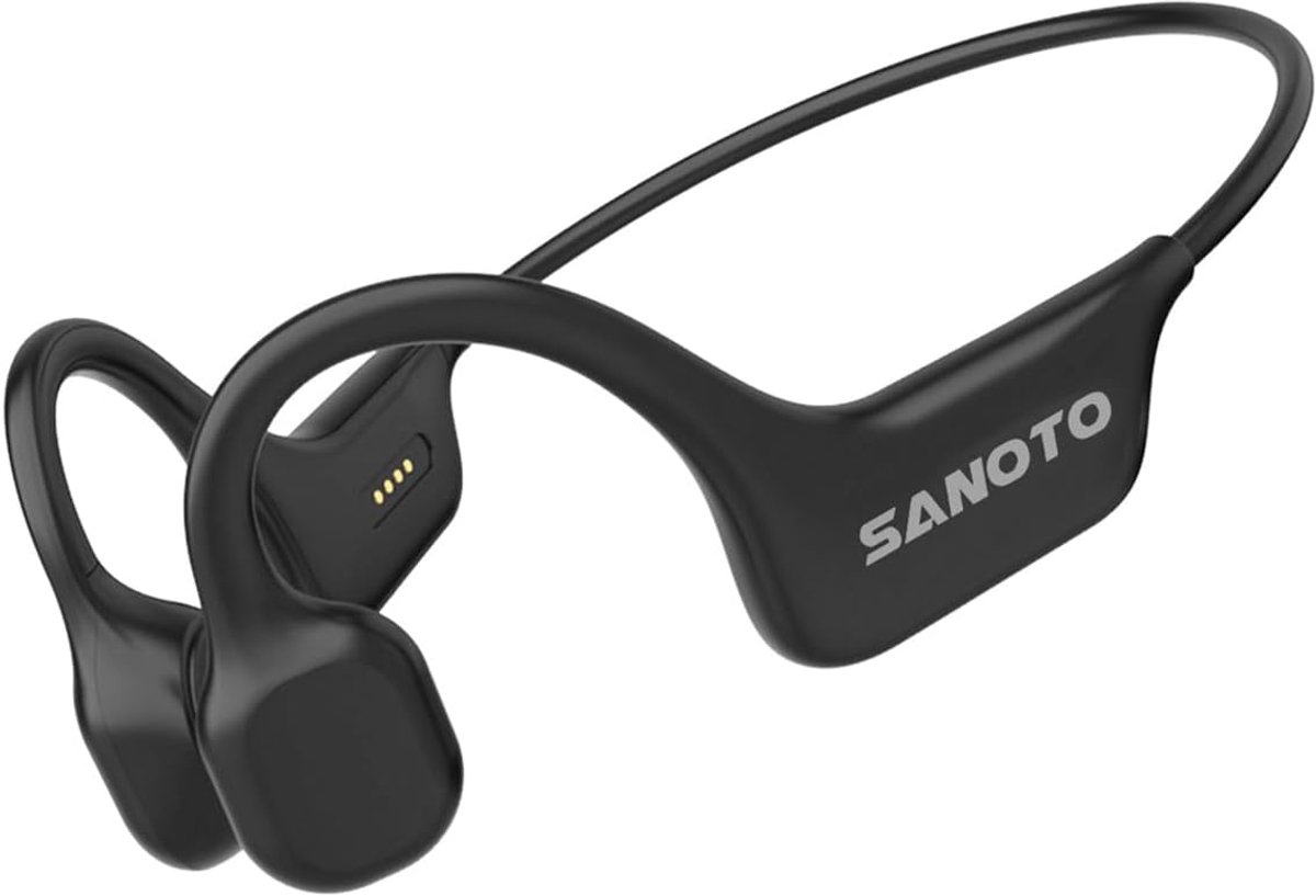 SnelShoppen - Open Ear Bluetooth 5.3 Headphones, Bone Conduction Hoofdtelefoon, IPX7 Waterproof & Sweatproof Sportkoptelefoon voor Hardlopen, Fietsen,