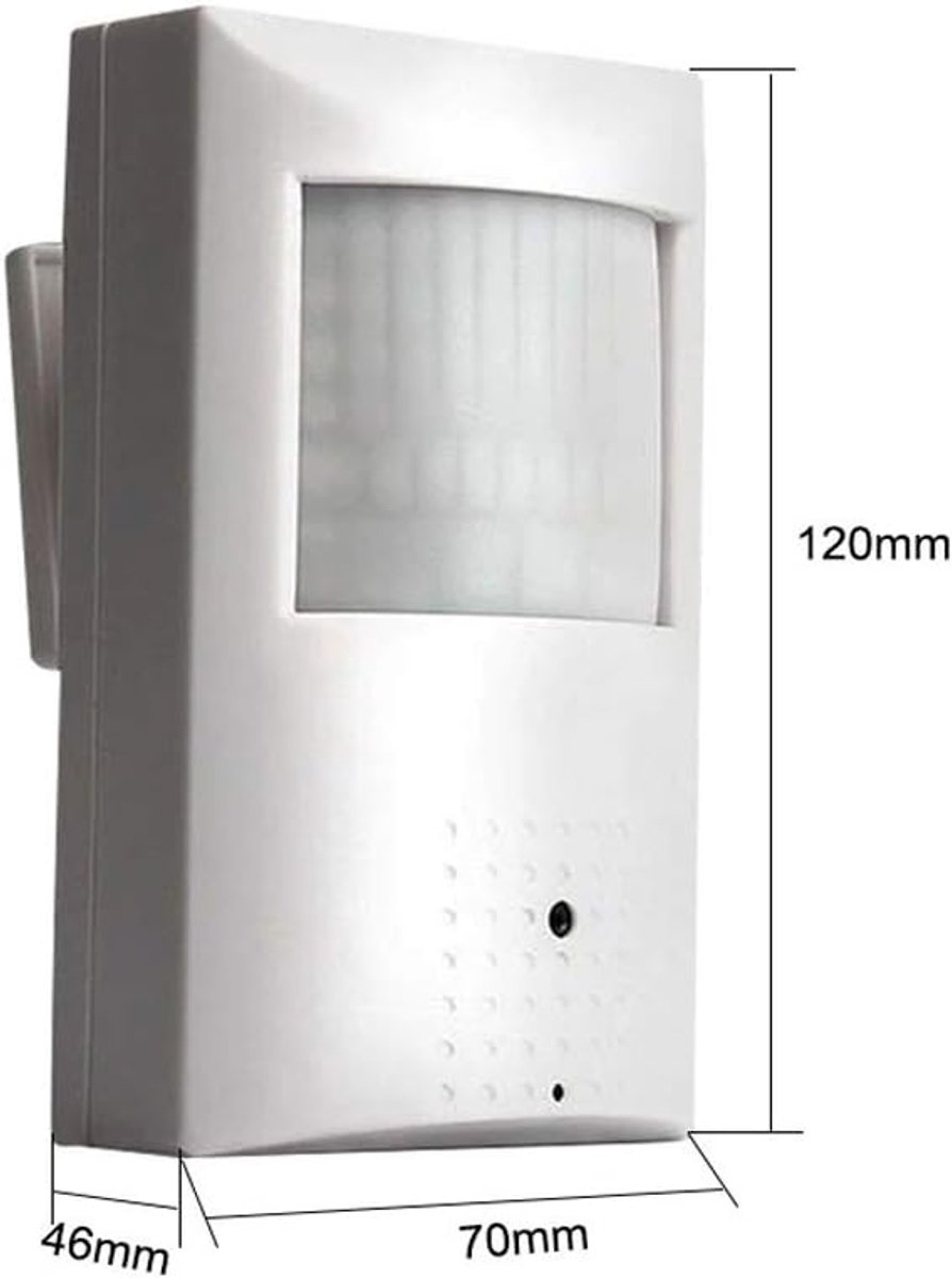 SnelShoppen - Verborgen Spy IP Camera 5MP PoE, 3.7mm Pinhole Lens, Nachtzicht, Beveiligingscamera voor Binnen, Plug & Play, Online Beelden