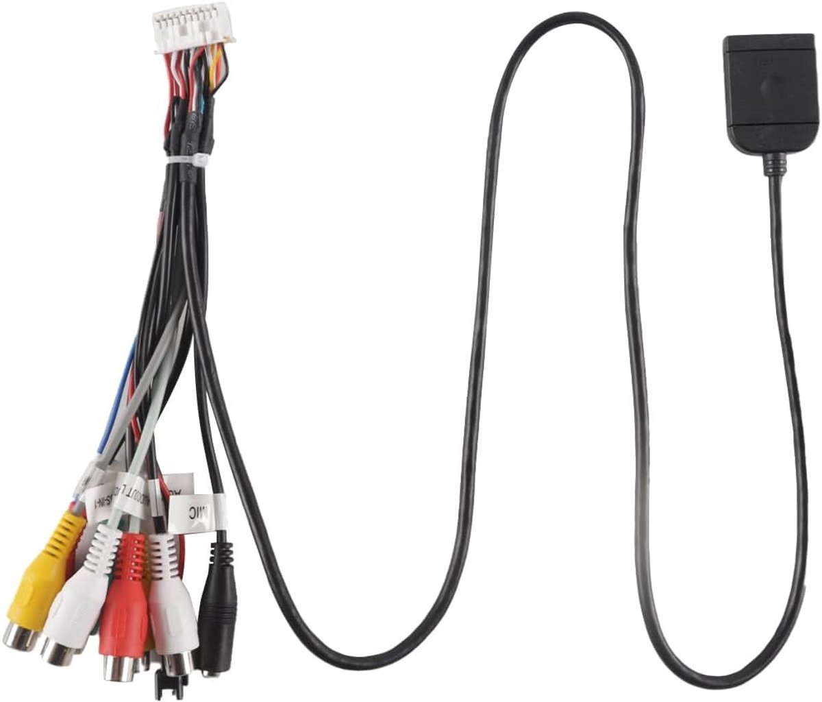 SnelShoppen - Car Radio Video Kabel naar SIM Kaart Slot Adapter 20 Pin AUX voor Auto Multimedia GPS 4G Draadloze Koeling Ventilator Interface Accessoi