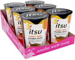 Itsu Satay noodle cup 6 x 67 gram