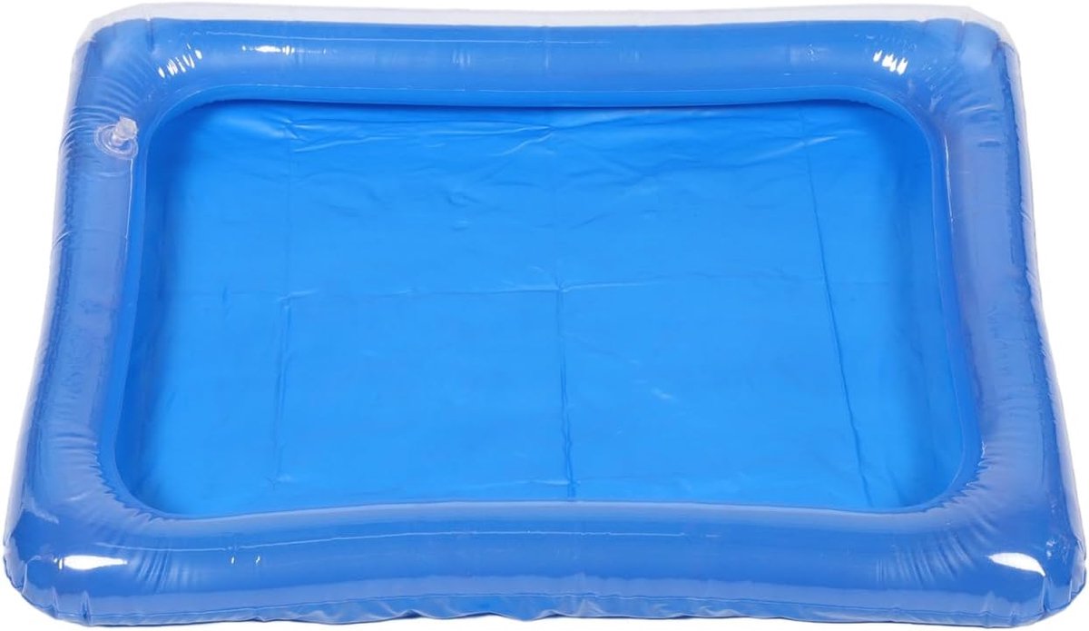Opblaasbaar babyzwembad draagbaar klein opblaasbaar visserszwembad rechthoekig opblaasbaar zwembad zomer water spelen binnen buiten plezier（56cm*42cm）