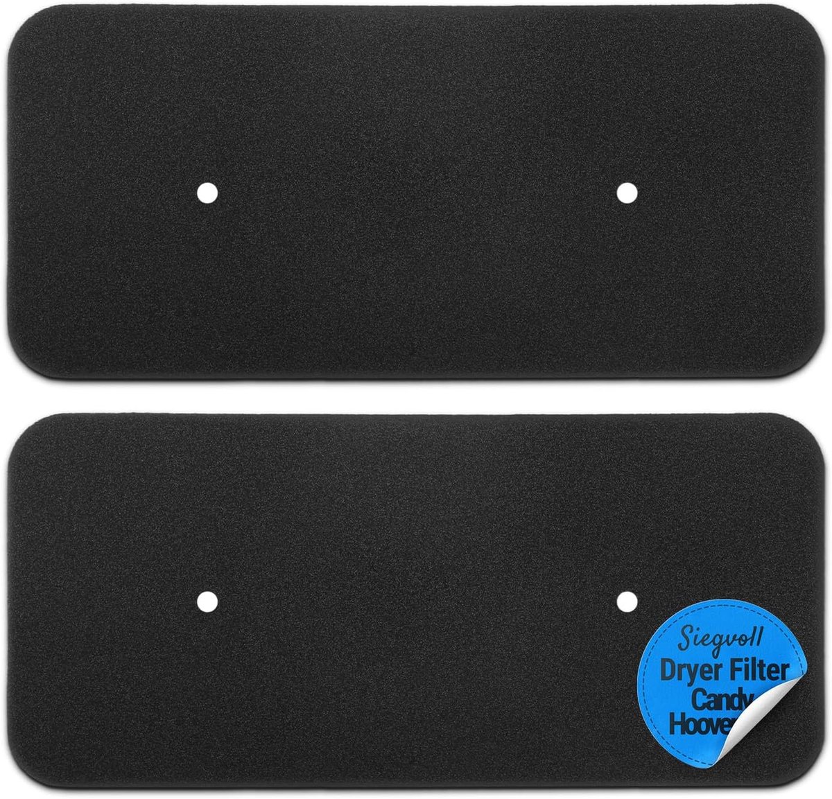 SnelShoppen - 2x Drogerfilter Vervanging voor 40006731 | Foam Filter, Lintfilter voor Warmtepomp Droger 275x125x10 mm | Geschikt voor Alle Modellen