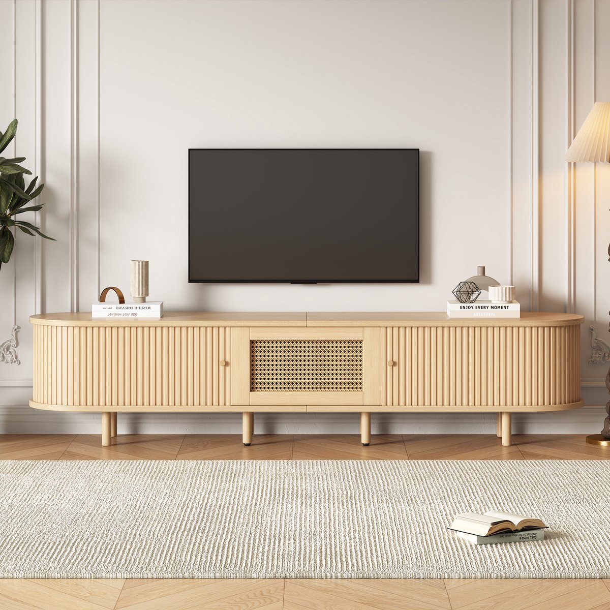 Clruro Tv-meubel - 180 × 40 × 40 cm - MDF - Houtkleur