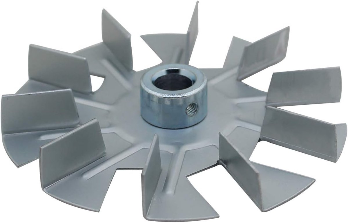 SnelShoppen - Fan Blades Motor Voor Air Oven Cooler - Hot Air Fan Voor Pellet Stove - Hoogwaardig Materiaal - Stille Ventilator - Ideaal Voor Keuken E