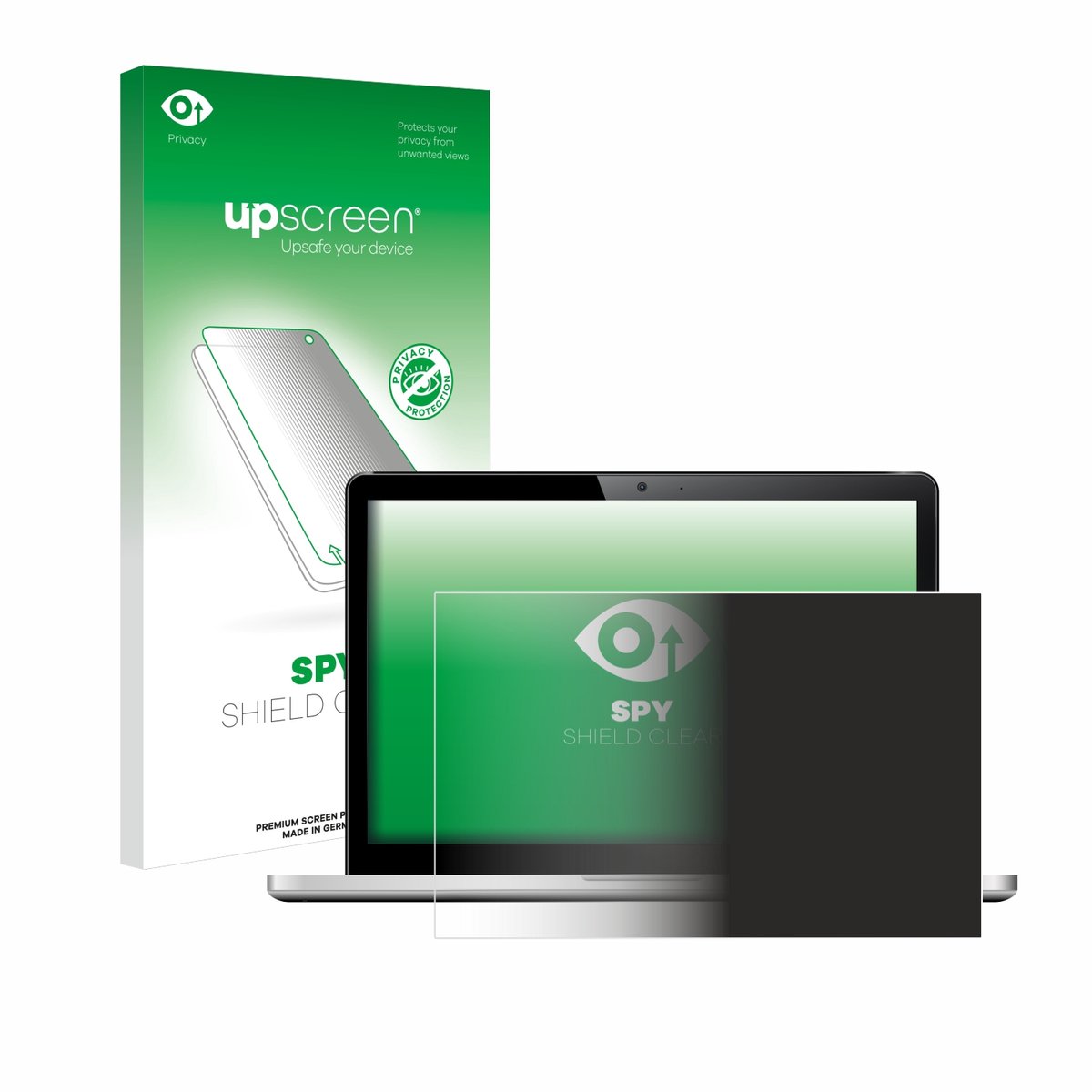 upscreen - privacy screenprotector voor Laptops met 13.3 inch-scherm [294 mm x 165.5 mm, 16:9] Folie Beschermfolie Blauwlichtfilter
