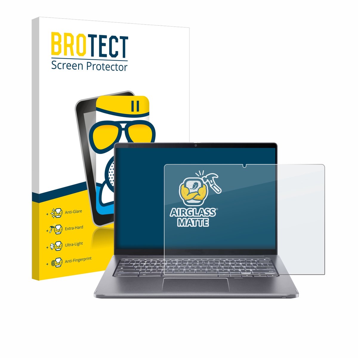 BROTECT - Screenprotector voor Acer Chromebook Spin 714 - Folie Beschermfolie Beschermglas matte