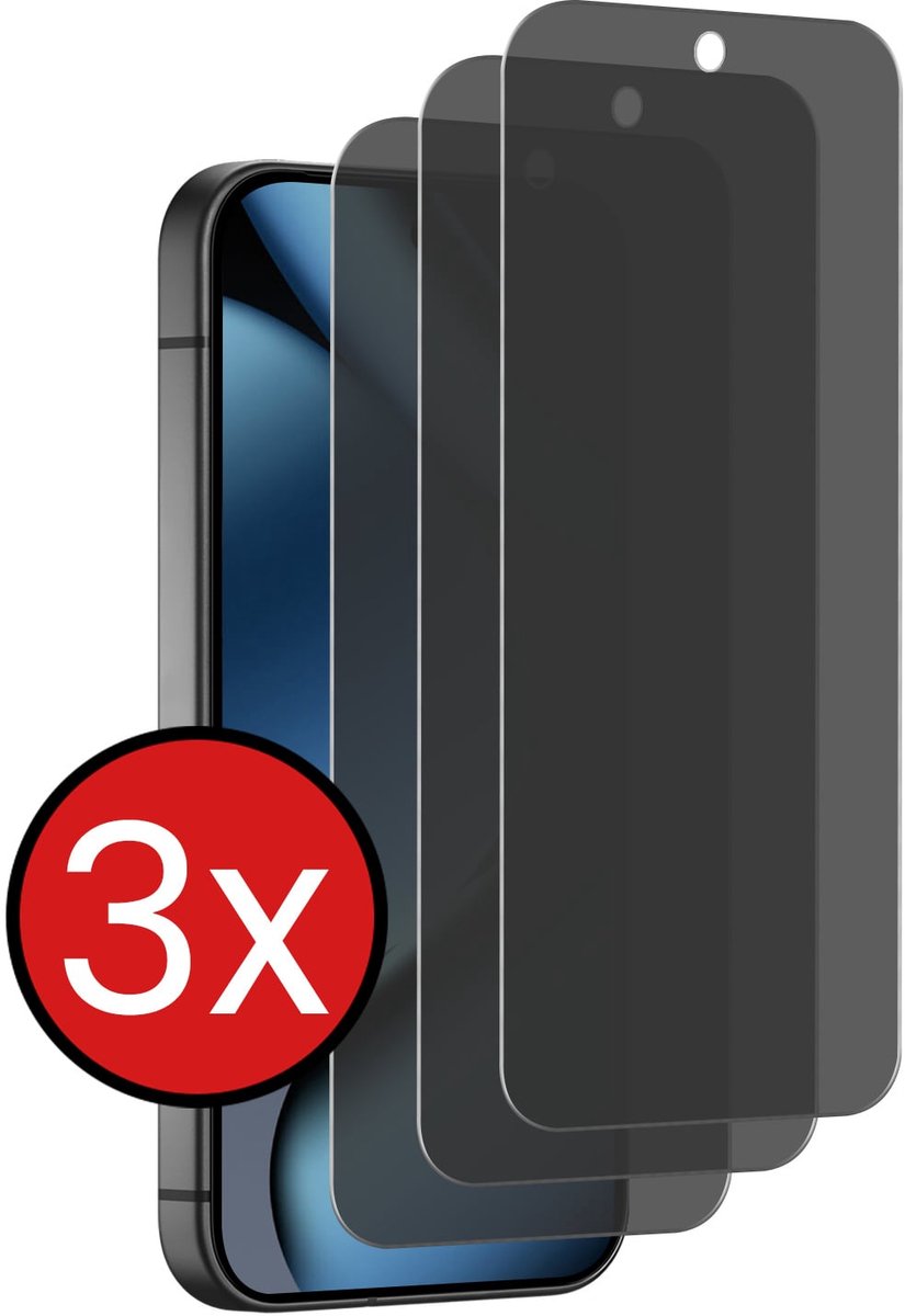 Screenprotector - 3 Stuks - Geschikt voor Google Pixel 11 Pro - Privacy Filter - Beschermglas - Gehard Glas - Tempered Glass - Screen Protector