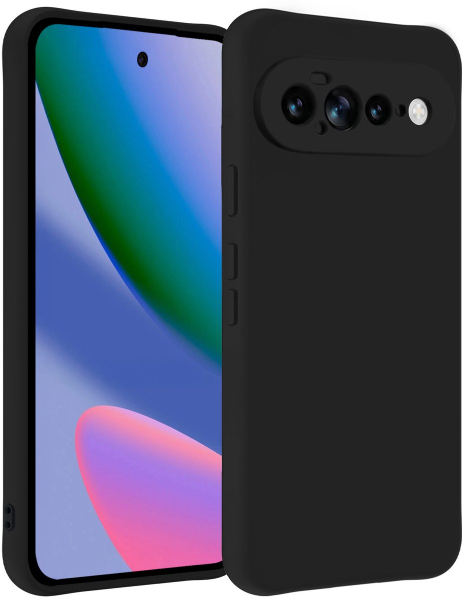 Hoesje - Geschikt voor Google Pixel 11 Pro XL - Sterk & Shockproof - Siliconen Case - Hoes Cover - Telefoonhoes - Zwart