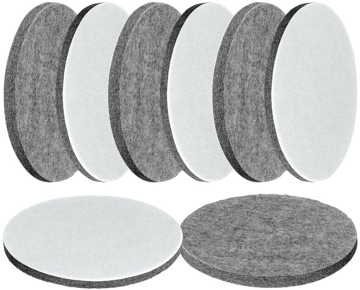 Set van 8 Polijstschijven 125mm, Polijstvilt en Polijstpads voor Excentrische Schuurmachines, Geschikt voor Auto's en Polijsten van Diverse Oppervlakken