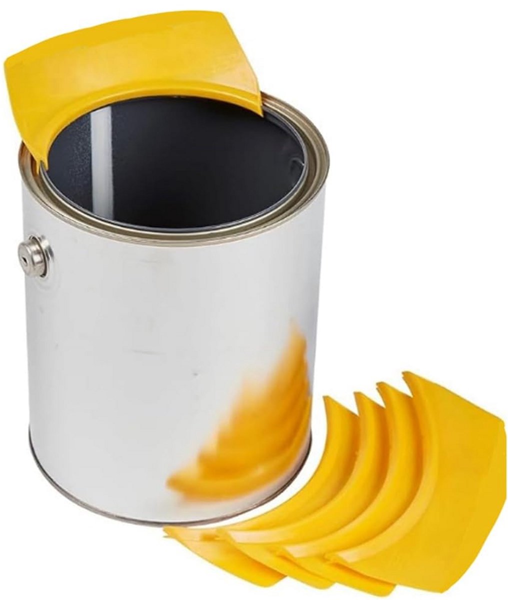 Namajunas -Multifunctionele plastic schenktuit voor verfblikken - 5 stuks - voor 500ml, 900ml en 4 liter verfpotten - Verf schenk hulp - Schilder benodigdheden profesioneel - Handig - Niet- knoeien verfpotje voor kwasten - Schilderen - Accessoires