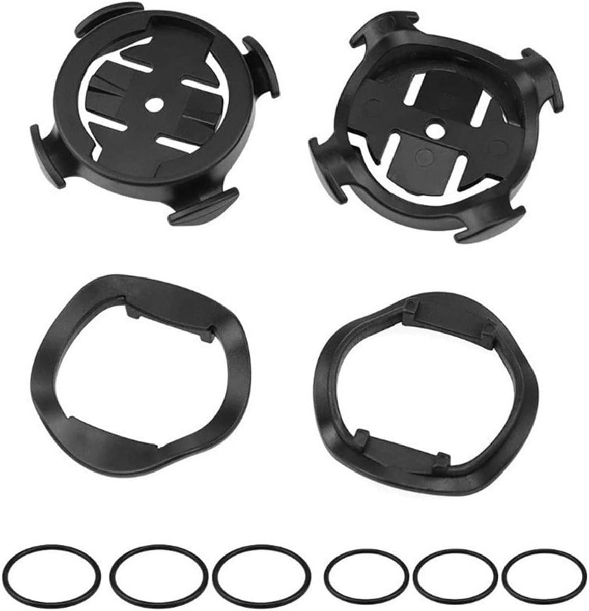 SnelShoppen - 2 Stuks Universele Fietscomputer Houder voor Racefiets en MTB, Duurzame GPS Adapterbasis, Lichtgewicht en Eenvoudig te Monteren, Voor Ve