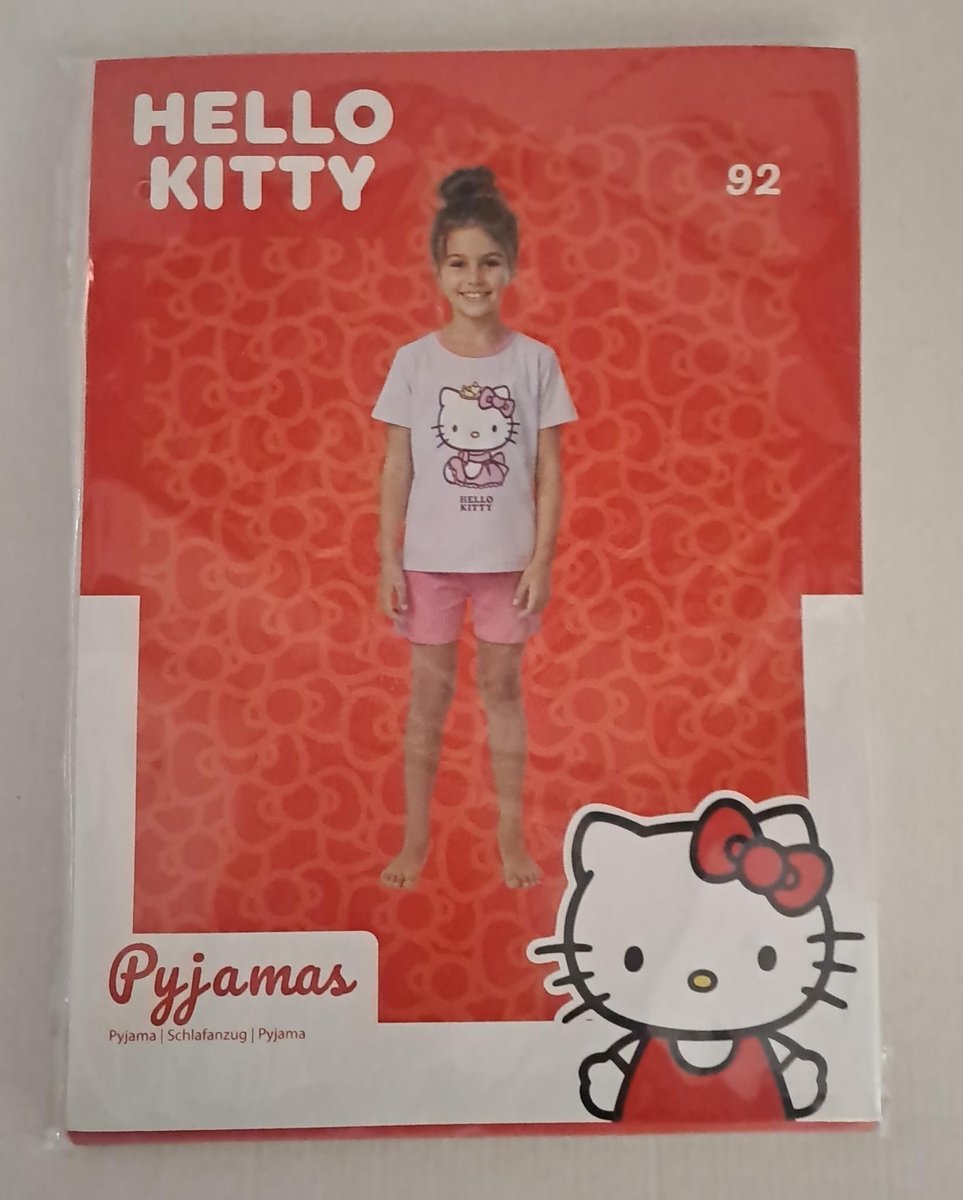 Hello Kitty Pyjama Roze Maat 92