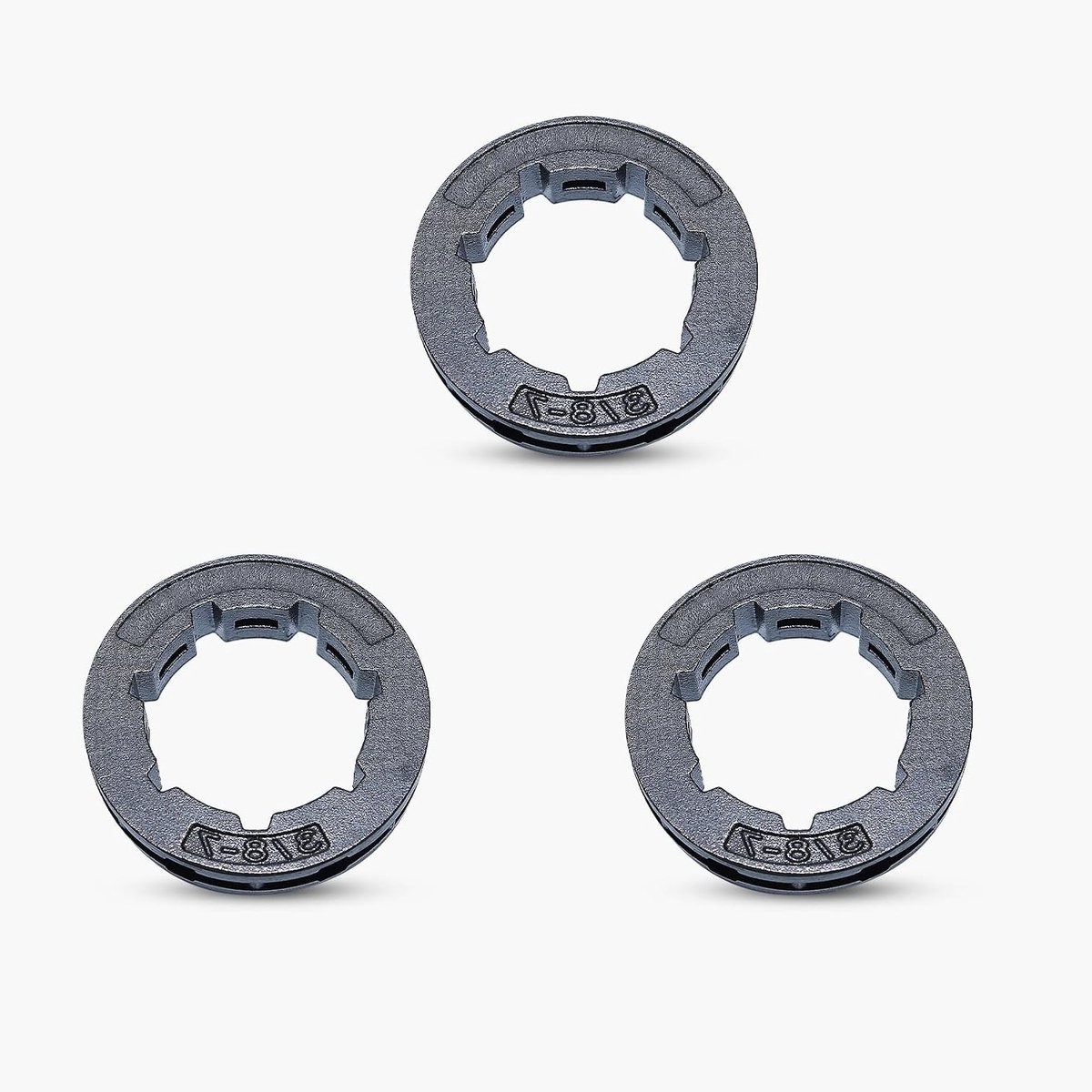 3 Stuks Rim Rimel 3/8" 7T 22mm voor Kettingzaag, Geschikt voor Husqvarna en STIHL Modellen, Hoogwaardige Onderdelen voor Efficiëntie en Prestaties