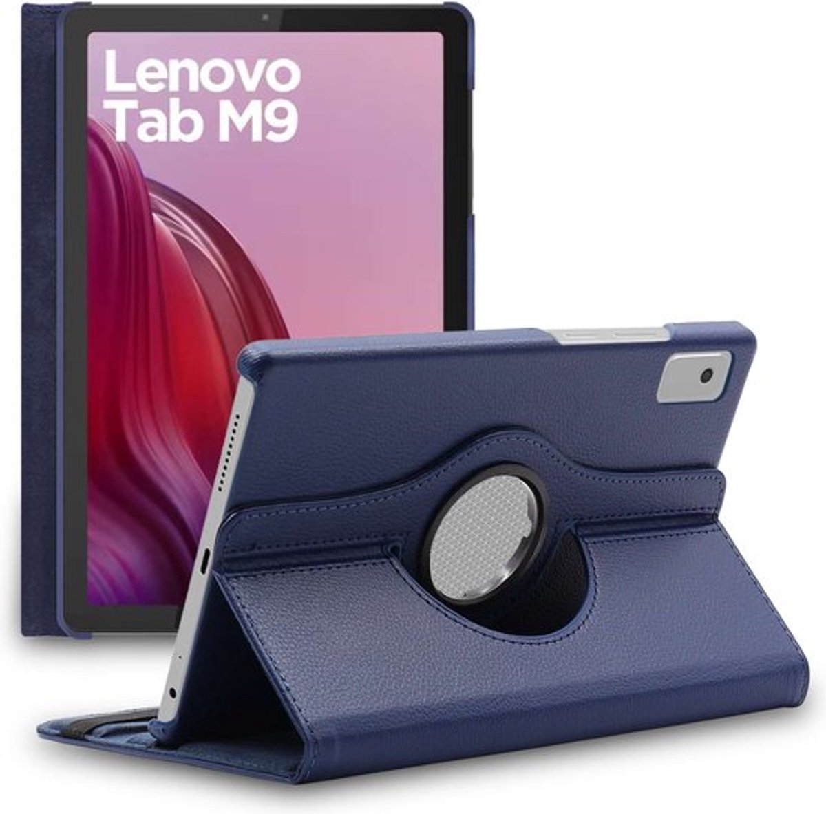 ebestStar - Hoes geschikt voor Lenovo Tab M9, Roterende Etui, Case, 360° Draaibaar hoesje, Donkerblauw