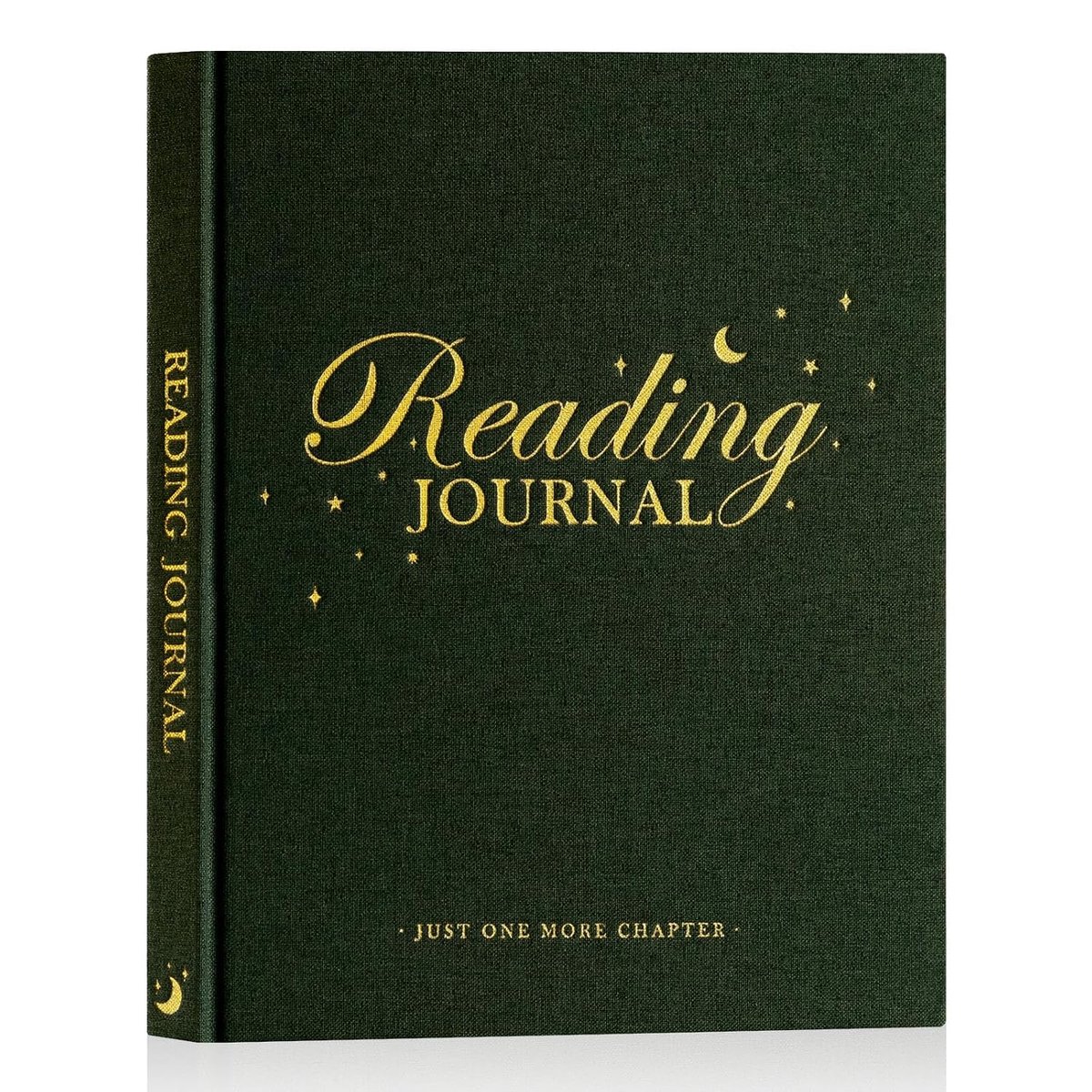 SnelShoppen - Reading Diary Notebook voor Volwassenen, Boek Tracker, Organiseer je Boeken, Groene Linnen Notitieboek voor Boekliefhebbers en Boekclubs