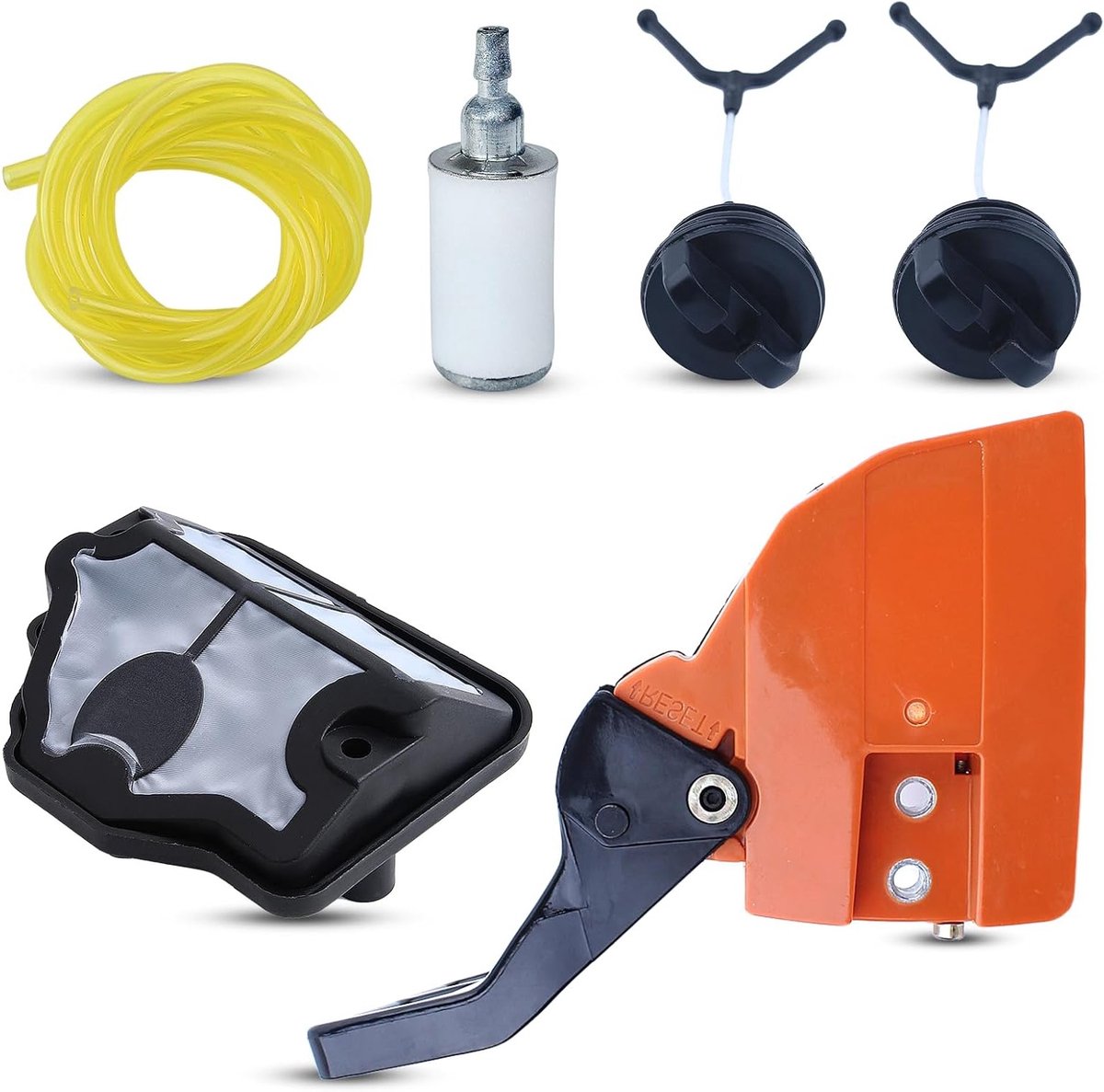 Kettingzaag Sprocket Koppeling Zijdeksel en Remhendel Set voor 137, 141, 142 en 136 Modellen - Hoogwaardige Onderdelen en Accessoires