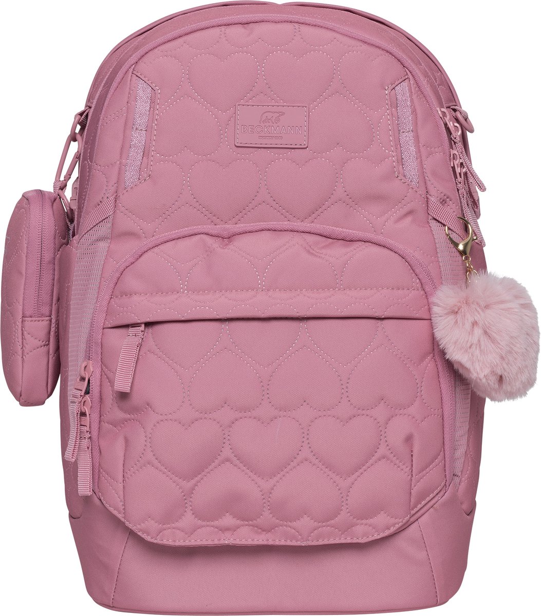 Beckmann Schooltas Sport Air 30L Padded Heart Rose