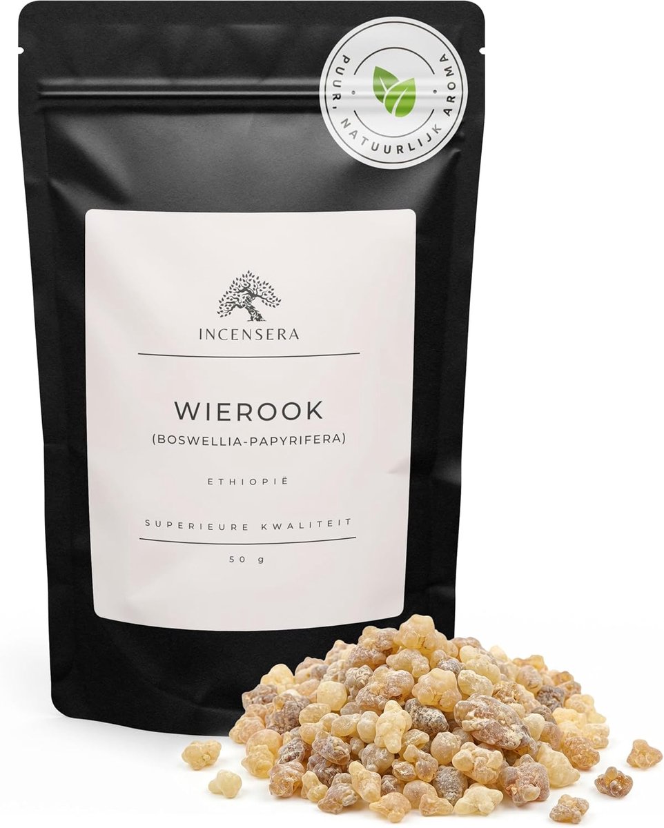 SnelShoppen - Incense voor Roken - 50 g Ethiopische Boswellia Papyrifera - Pure Kerkkwaliteit Hars - Ideaal voor Spirituele Rituelen, Ceremonies en Me