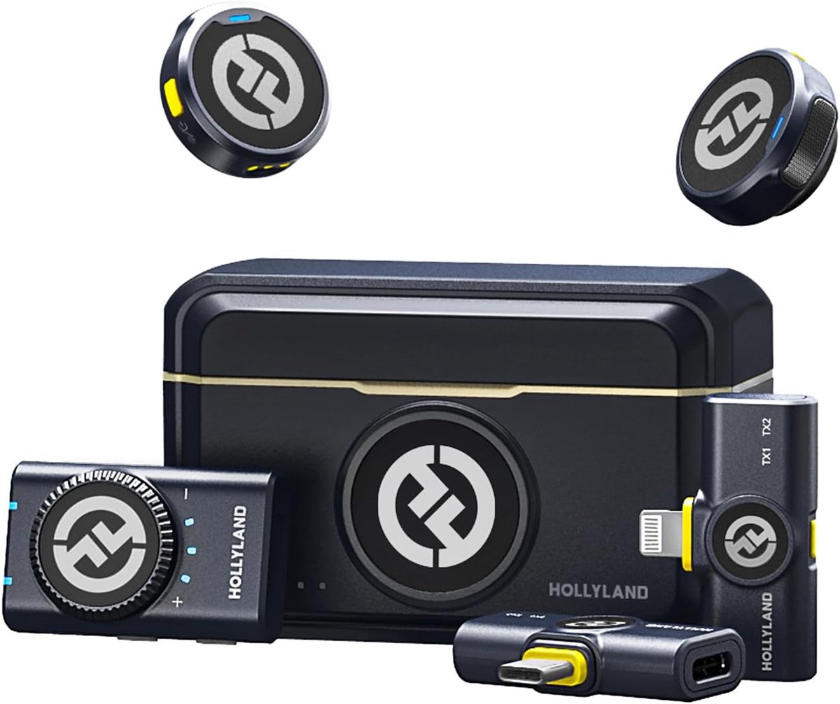 SnelShoppen - Draadloze Lavalier Microfoon 2TX+3RX voor Camera, iPhone, Android, PC - 48kHz/24 bit, Hi-Fi Geluid, 40Uur Duur, ENC Ruisonderdrukking, 3