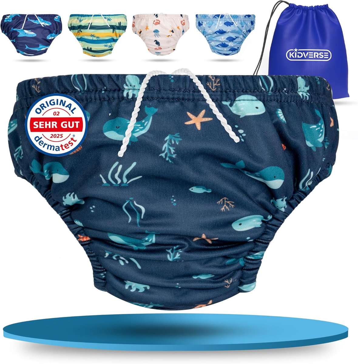 SnelShoppen - Baby Zwemluier Shorts 1-2 Jaar - Herbruikbaar, Absorberend en Huidvriendelijk - Inclusief Opbergtas - Perfect voor Zwemmen en Vakantie