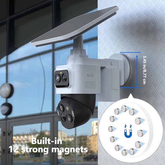 SnelShoppen - Magnetische Bevestigingshouder voor Beveiligingscamera's, Compatibel met eufyCam S4, PoE NVR S4 Max en Bullet Camera E40, Sterke Magneti van Snelshoppen — afbeelding 3