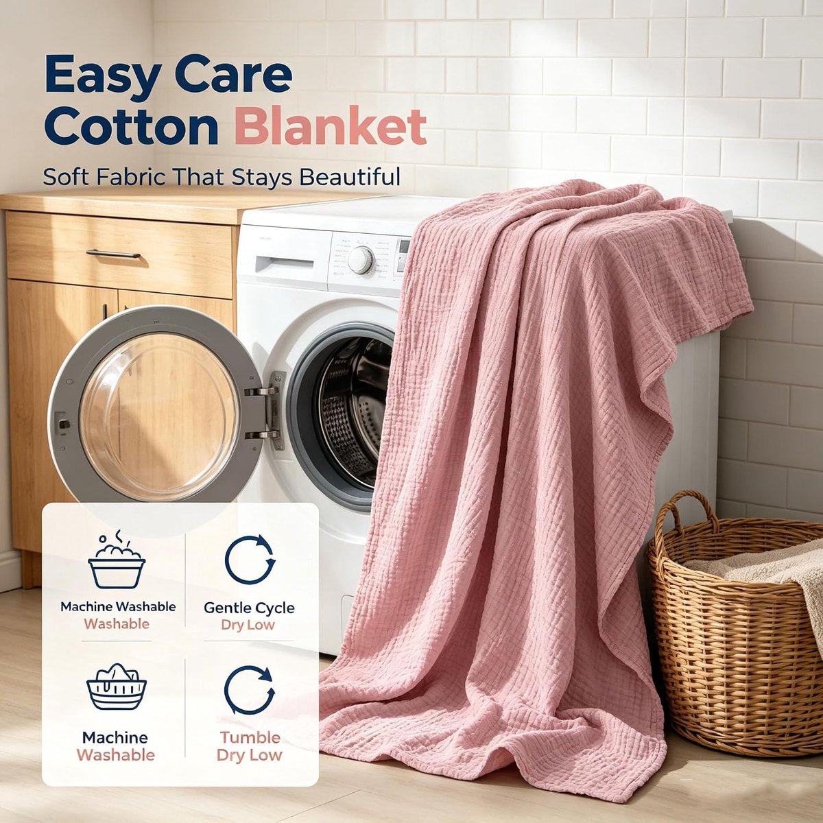 SnelShoppen - Muslin Dekbedovertrek 150 x 200 cm, Lichte Katoenen Plaid voor Volwassenen, Ademend en Zacht, Rode Cuddle Dekens voor Bed, Bank en Tuin,