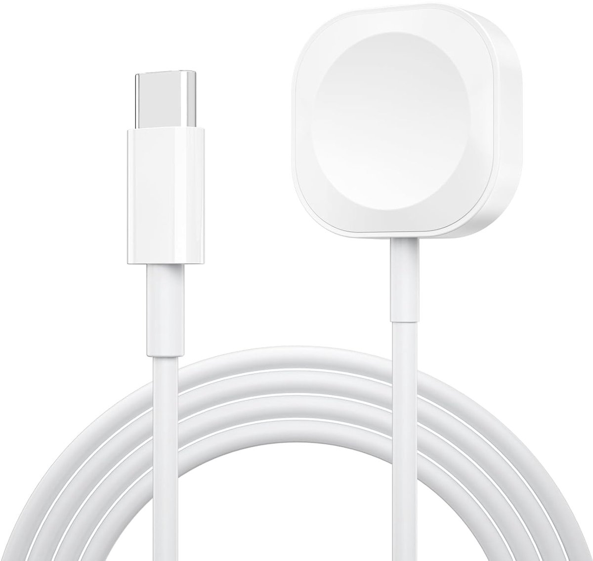 SnelShoppen - Magnetische Oplader voor Apple Watch Series 11/10/9/8/7/6/5/4/3/SE/Ultra, Snelle Oplaadstation, USB Interface, 1m Draadloze Magnetische