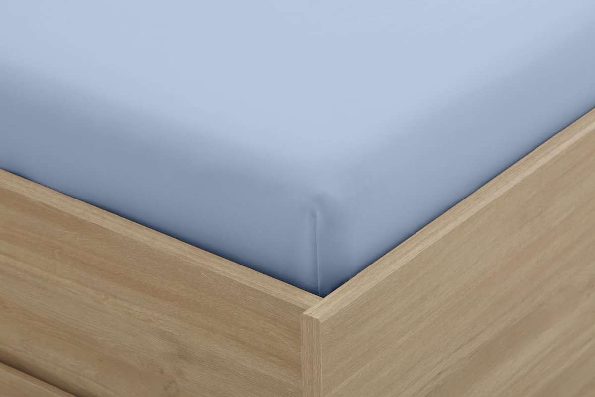 SnelShoppen - Fitted sheet 180 x 200 cm - Diepe pocket - Microfibre polyester - Perfecte pasvorm voor matrassen - Ideaal voor bedden 180 cm