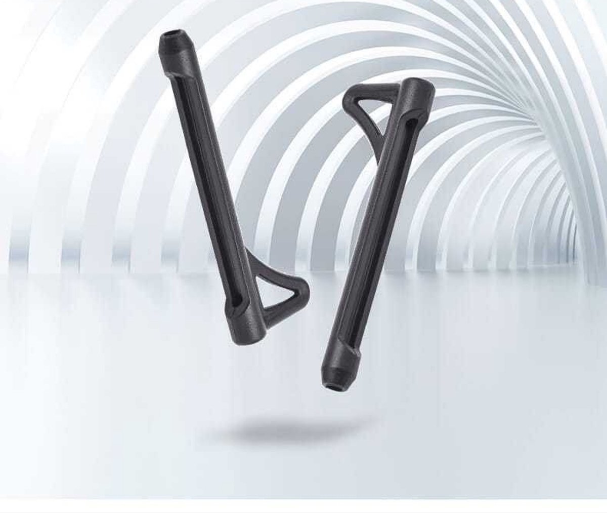 Fyfanie - 4 stuks Bril Oorhaakjes Antislip Siliconen Houder -Voorkomt Afglijden Brillen- Kleur: Zwart