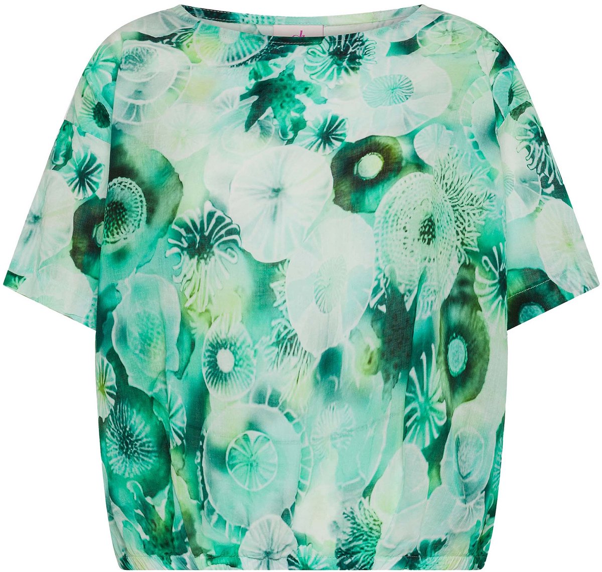Deha Top Van Katoenen Mousseline Met All-Over Print - Fashion Wear - Vrouwen