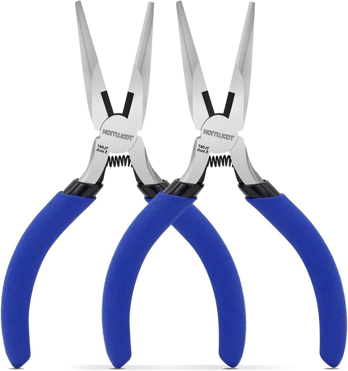 5 Inch Naaldneus Tang met Draadknippers - Precisie Tang voor Sieraden, DIY Projecten en Elektronica Reparatie, 2 Stuks voor Fijn Werk