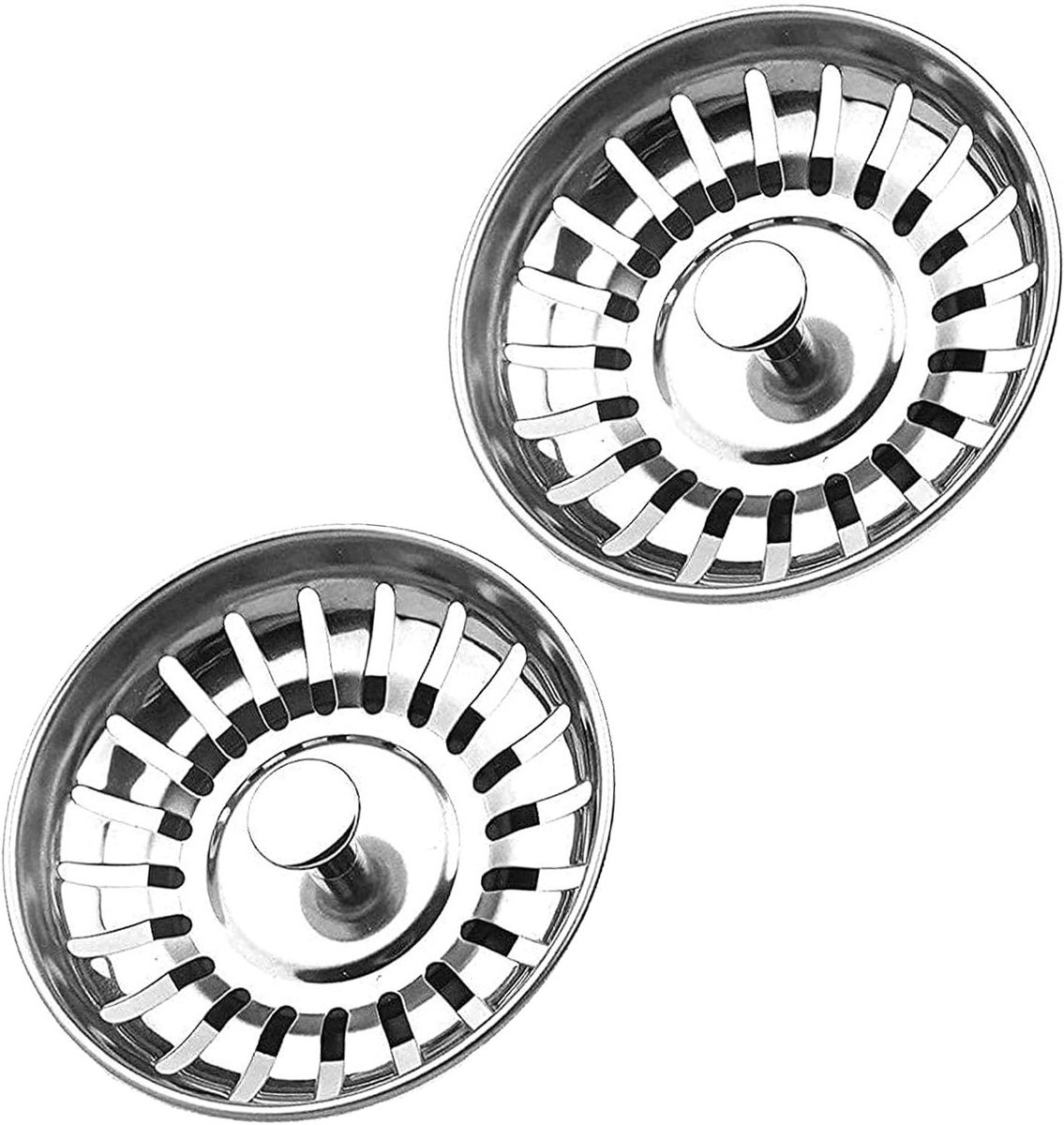 Duurzame RVS Afvoerpluggen voor Keuken en Badkamer - Waterdichte en Roestvrije Strainers voor Effectieve Afvoerbescherming