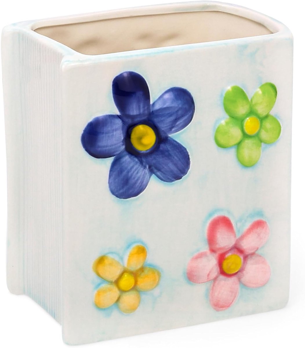 Schattige Penhouder en Boekvaas met Tassel - Bloemen Desk Decoratie en Aesthetic Organisator voor Meisjes en Vrouwen, Perfect Cadeau voor Verjaardag