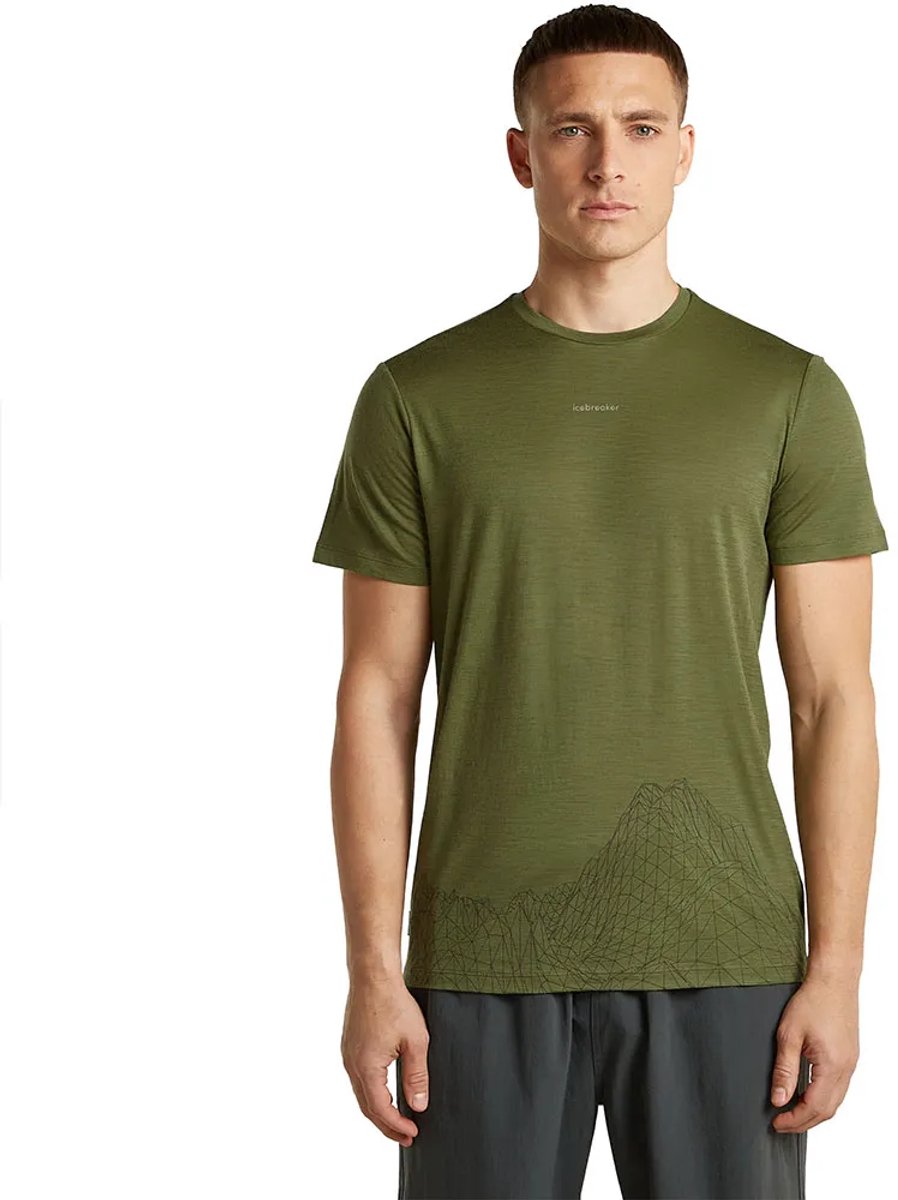 Icebreaker 150 Tech Lite Mapping T-shirt Met Korte Mouwen Groen L Man