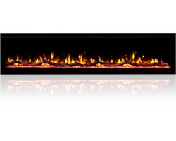 Dutch Fires - Lumina elektrische sfeerhaard 152 cm - Inbouw - 1500 watt - 5 vlamkleuren - 10 bodemkleuren - Thermostaat