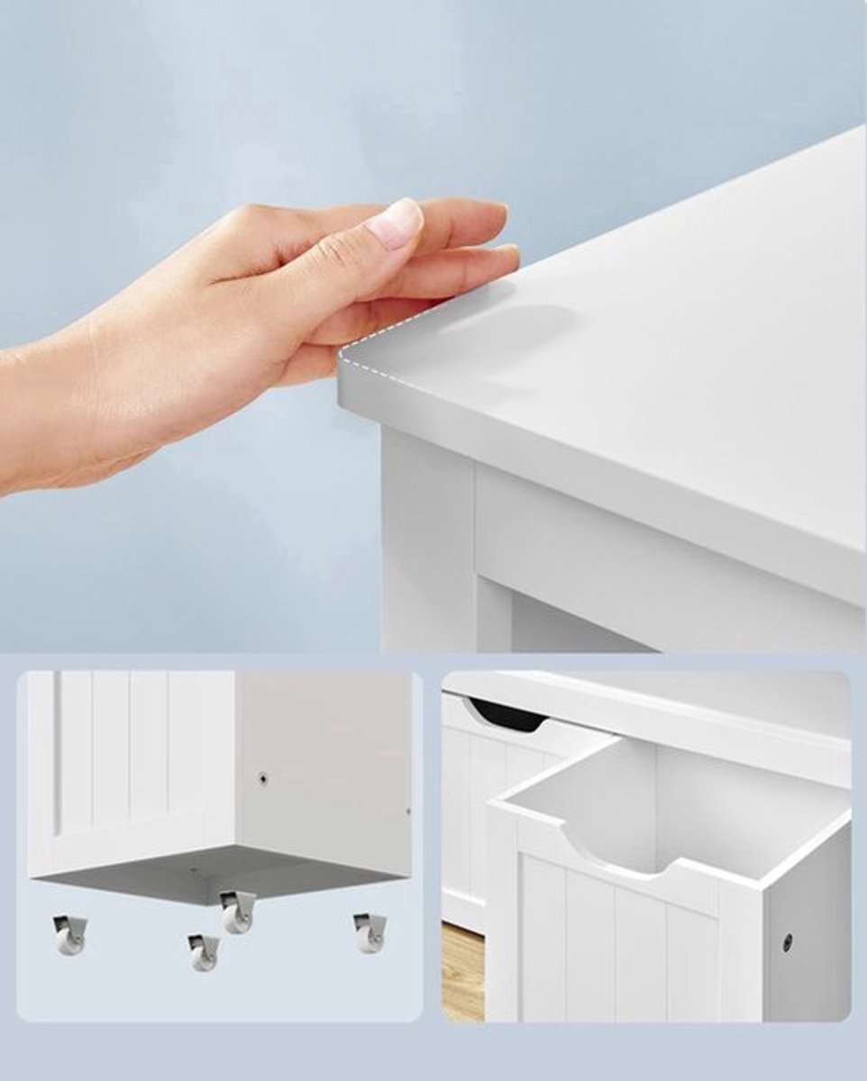 Opbergkast - Kast - Dressoir - Dressoirs - Speelgoedkast - 102 cm x 30 cm x 60cm -Wit