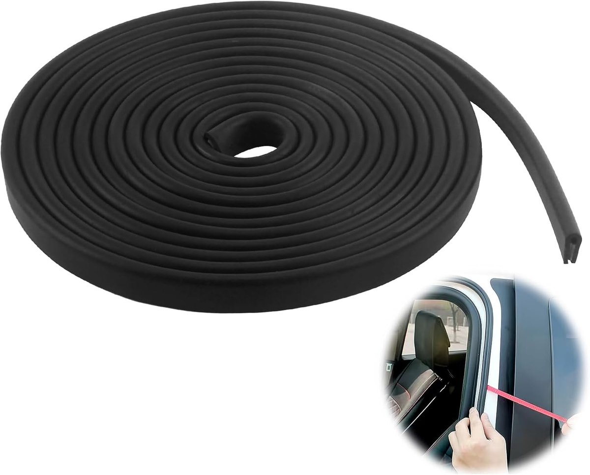 SnelShoppen - EPDM Randbeschermingsprofiel, Rubber Seal voor Panelen, Autodeuren, Stalen Platen, Rolpoorten, Tafelhoeken, Effectieve en Duurzame Besch