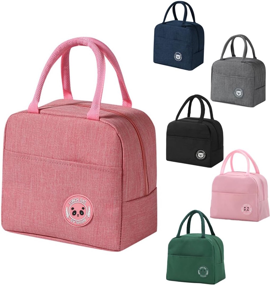 SnelShoppen - Lunch Bag 6L Geïsoleerde Koeltas voor Dames, Thermische Lunch Tas voor Heren, Kinderen en Meisjes, Waterdichte en Lekvrije Lunch Organiz