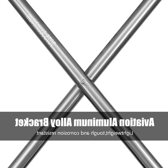 Draagbare Opvouwbare Campingkruk XXL - Robuust Aluminium voor Reizen, Vissen en Tuinieren — afbeelding 3