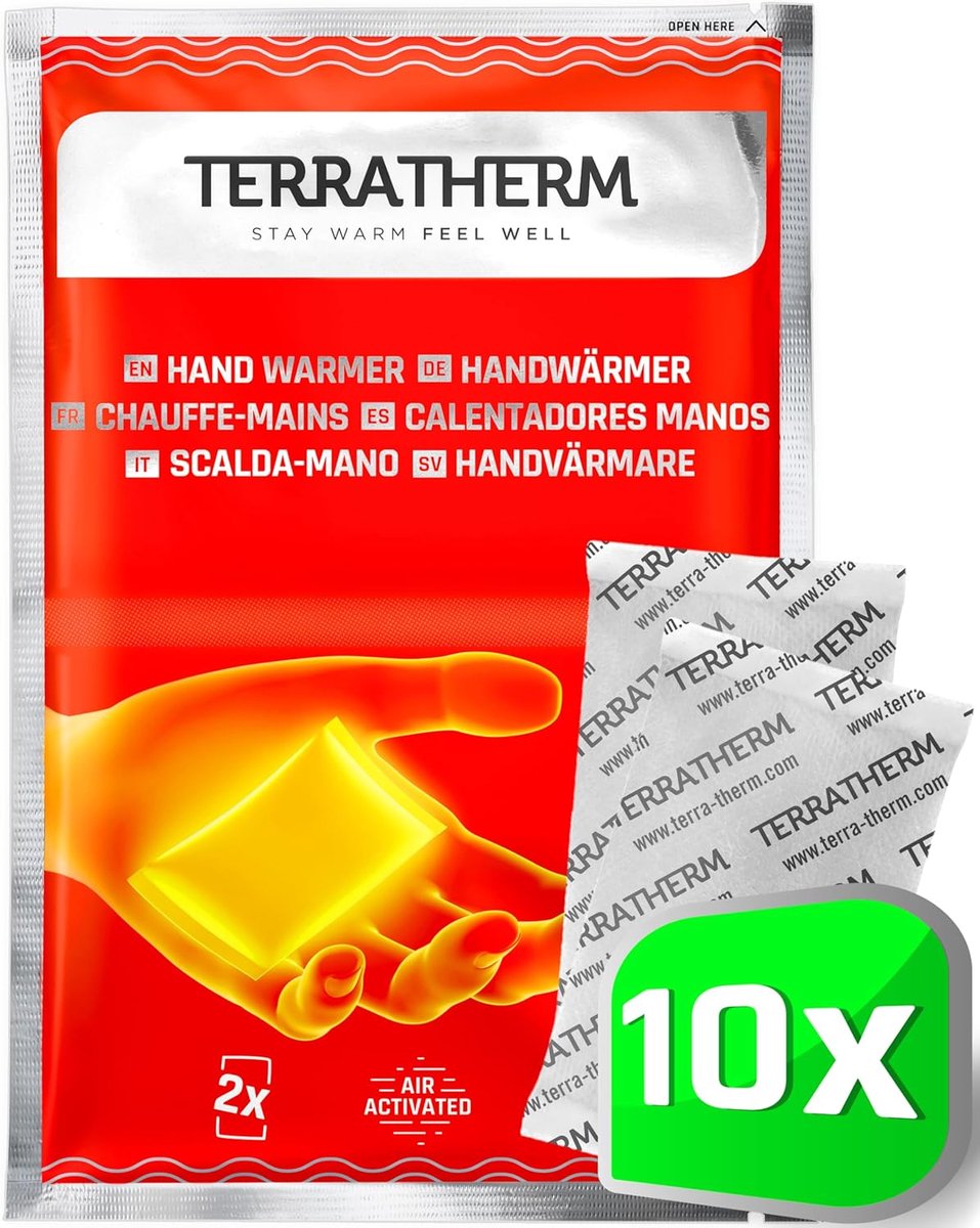 SnelShoppen - Handwarmers - Pocket Heaters 12 Uur Warmte, 100% Natuurlijke Warmte, Actief Geactiveerd Door Lucht, Zachte Fingerwarmers, Ideaal Voor Bu