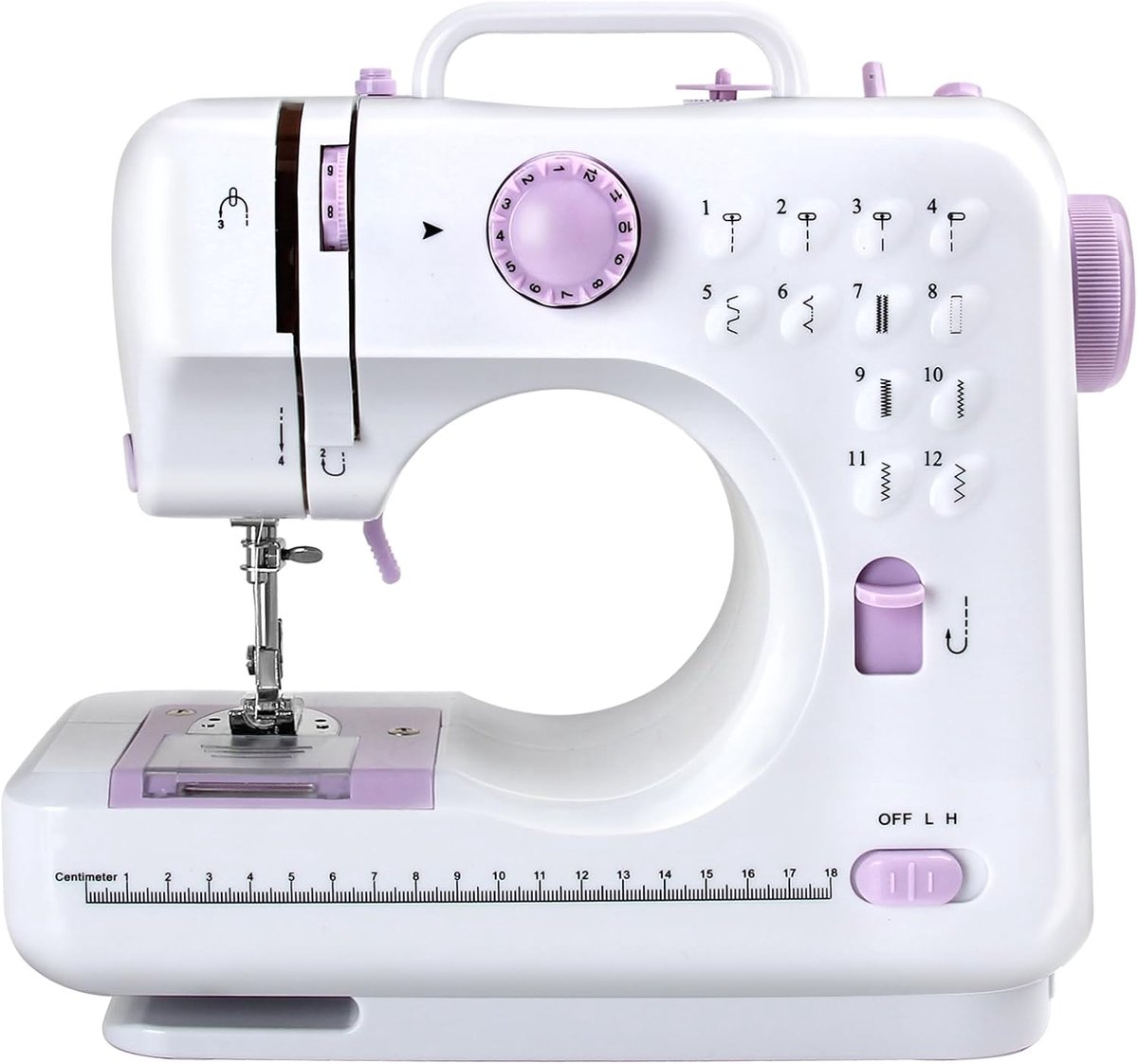 Mini Naaimachine - Draagbare Naaier - Kleine Reparaties - 12 Ingebouwde Steken - 25 x 25 x 25 mm - Bessen