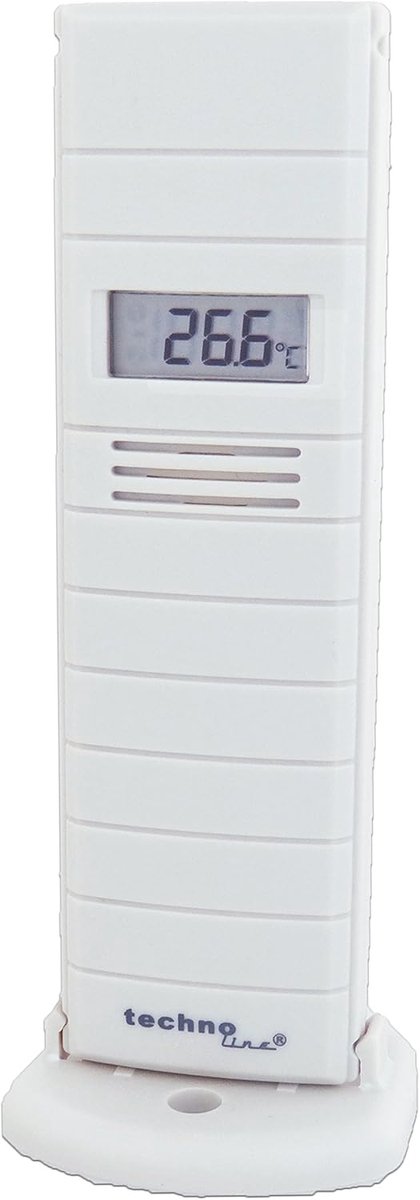 SnelShoppen - Techno Line Außensender TX 29 DTH IT - Weerstation Sensor, 868 MHz, 100 m Bereik, Wit, Buiten, Tuin, Temperatuurmeting, Weer, Buitenacti