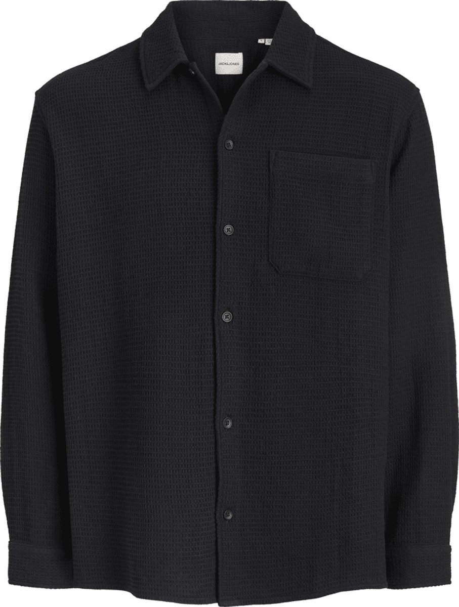 Jack&jones Jjaustin Waffe Shirt S Back | Zwart | Maat: L